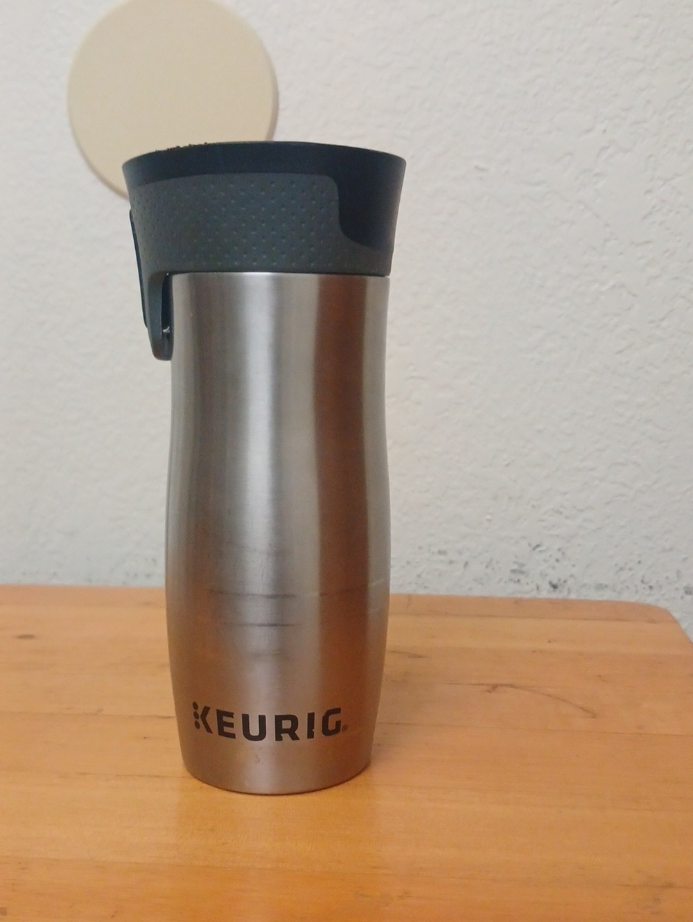Keurig Travel Mug Tumbler with Black Grip Lid
